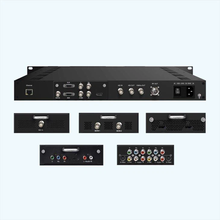 Multi-fonksyon DVB-S/S2 Encoder ak modulator EMI6350